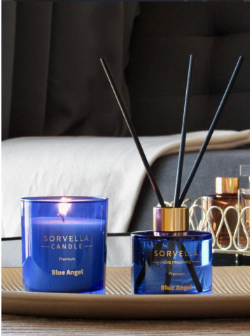 Zestaw zapachowy do domu/ zestaw prezentowy Blue Angel - świeca + dyfuzor